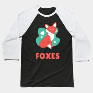 girl love fox Baseball T-Shirt